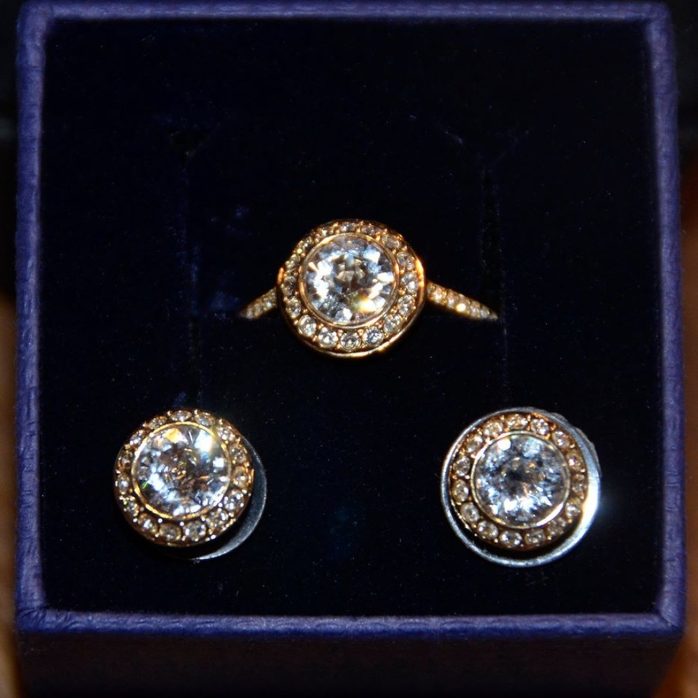 Swarovski Angelic Ring and Earing set